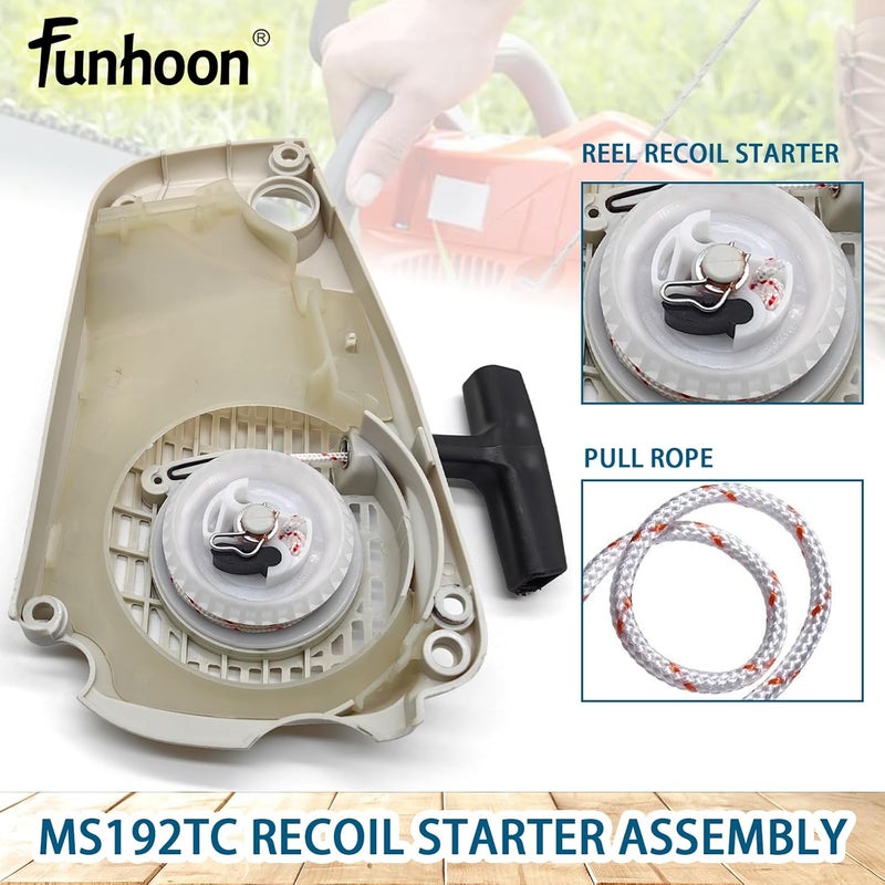 Funhoon 1137 080 2108 Recoil Starter Assembly for Stihl MS191T MS192T MS192TC MS193T Chainsaws Replaces 1137 080 2100 - Image 5
